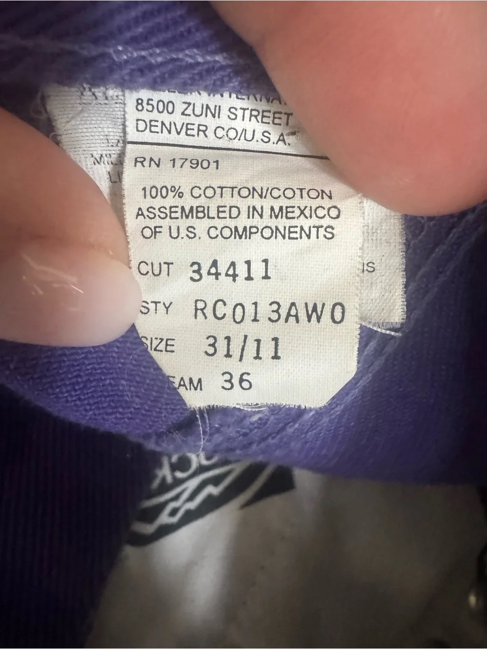 Vintage Rockies High Rise Jeans - Purple